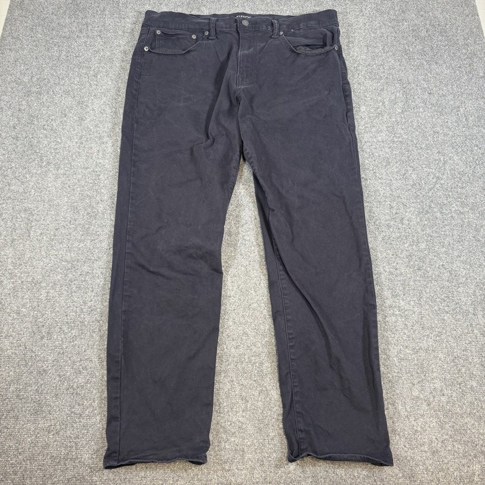 Lucky Brand Pants Mens 38x30 Navy Blue 121 Slim Business Casual Stretch